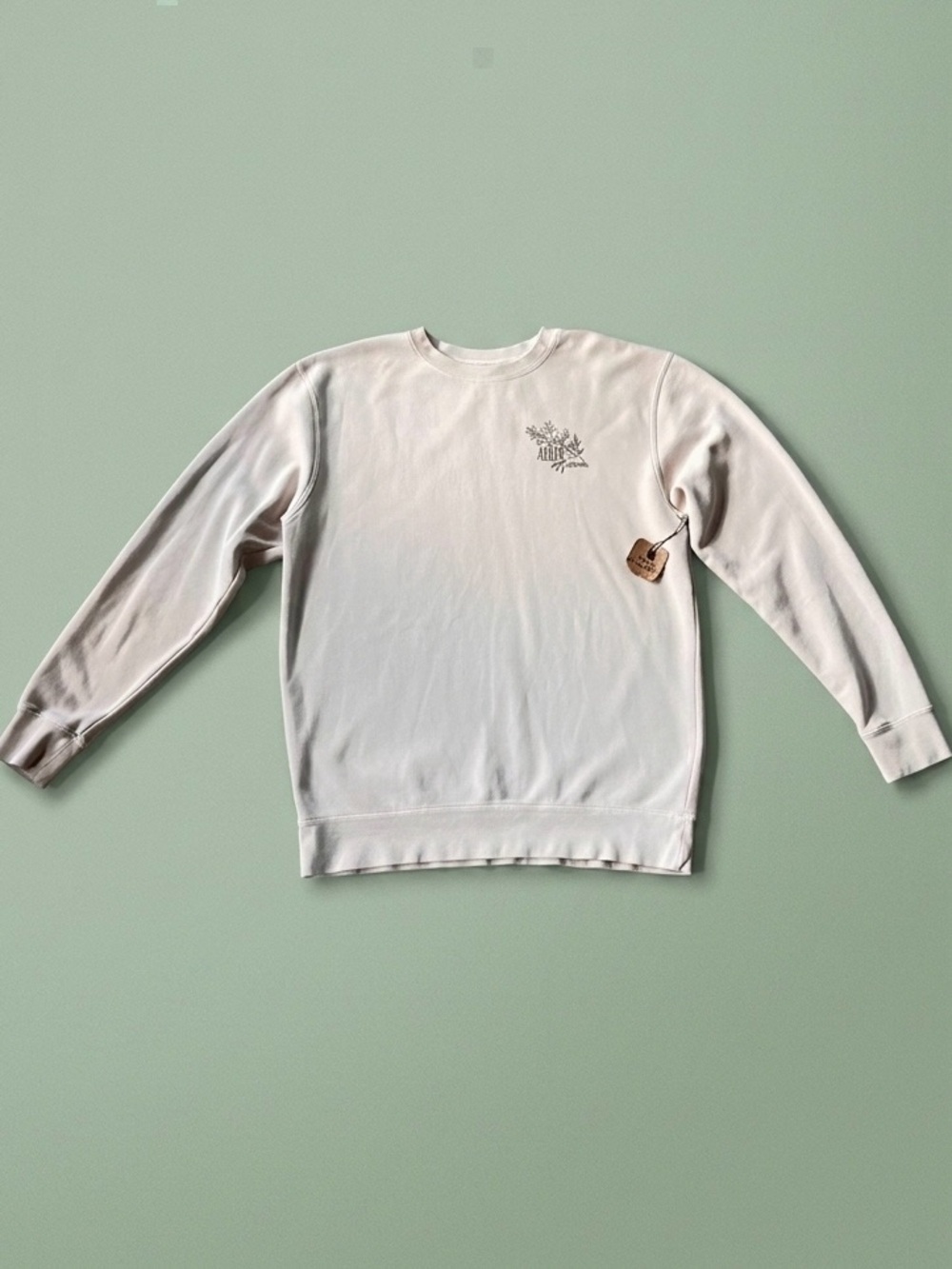 John 15 Bible Verse The Rock & Crown Unisex Crewneck Sweatshirt in Cream Beige